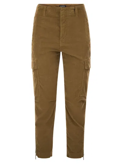 DONDUP VELVET CARGO PANTS - EVE