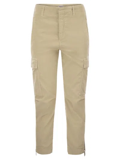 DONDUP VELVET CARGO PANTS - EVE