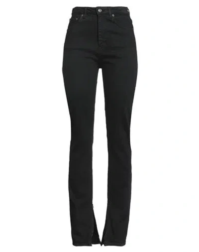 DONDUP DONDUP WOMAN JEANS BLACK SIZE 28 COTTON, ELASTANE