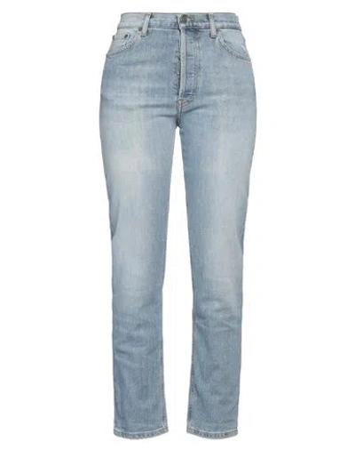 DONDUP DONDUP WOMAN JEANS BLUE SIZE 31 COTTON, ELASTANE