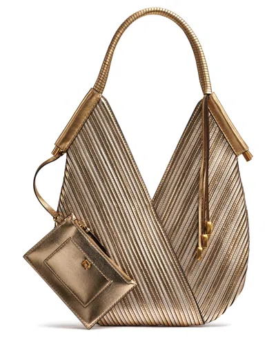 DONNA KARAN BALDWIN MINI METALLIC SHOULDER BAG