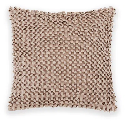 DONNA KARAN LOOP WOVEN DECORATIVE PILLOW, 18 X 18
