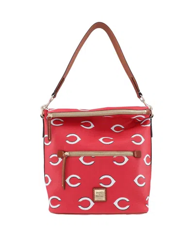 DOONEY & BOURKE CINCINNATI REDS SPORTY MONOGRAM LARGE SHOULDER BAG