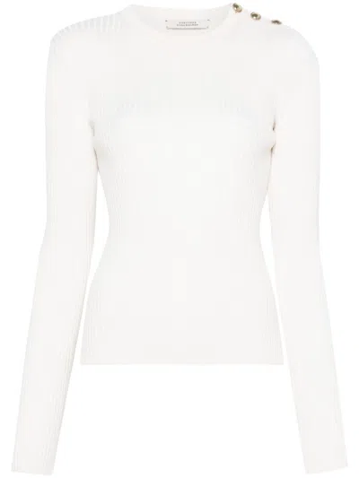 DOROTHEE SCHUMACHER BUTTONED-SHOULDER SWEATER