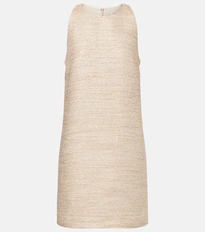 DOROTHEE SCHUMACHER SHINY COOLNESS LAMÉ TWEED SHIFT DRESS