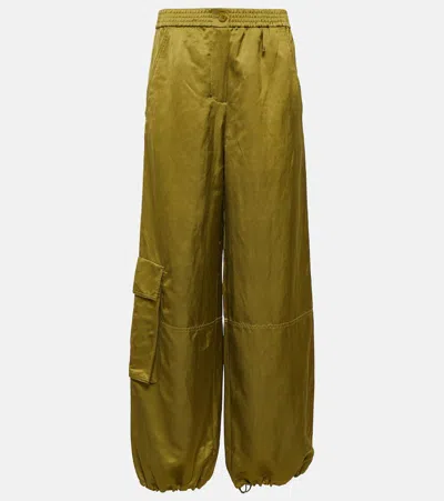 DOROTHEE SCHUMACHER SLOUCHY COOLNESS HEMP-BLEND CARGO PANTS