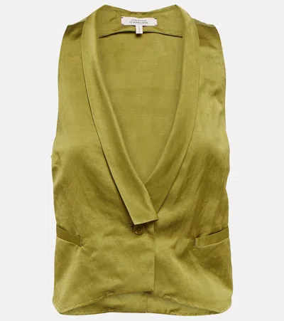 DOROTHEE SCHUMACHER SLOUCHY COOLNESS HEMP-BLEND VEST