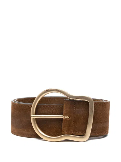 DOROTHEE SCHUMACHER WAXED SUEDE BELT