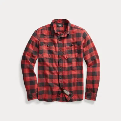 DOUBLE RL RALPH LAUREN PLAID TWILL WORKSHIRT