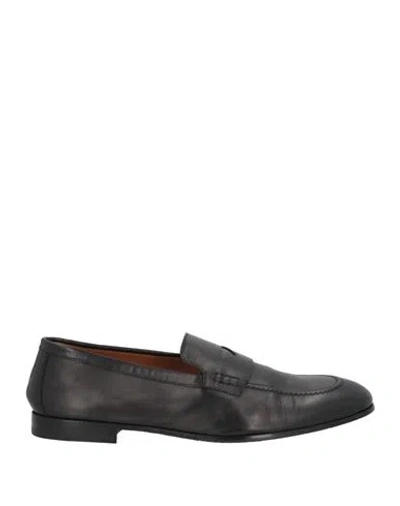 DOUCAL'S DOUCAL'S MAN LOAFERS BLACK SIZE 6 LEATHER