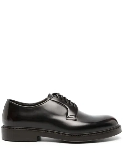 DOUCAL'S LACE-UP LEATHER DERBY SHOES