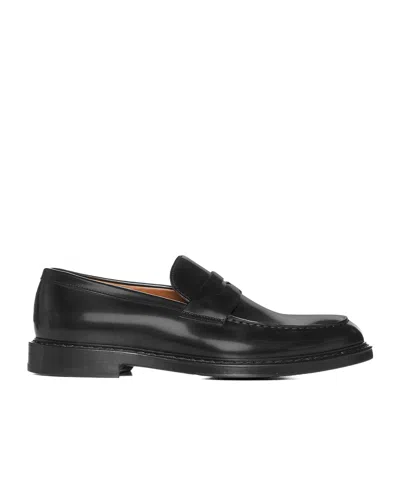 DOUCAL'S DOUCAL'S ROUND TOE PENNY LOAFERS