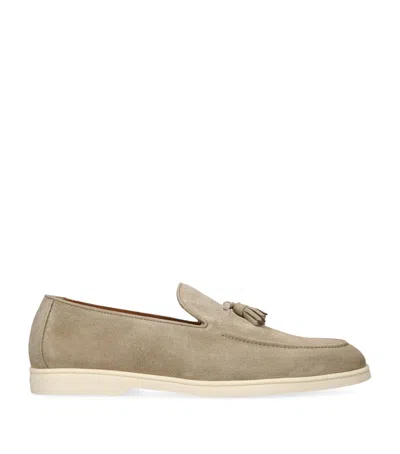 DOUCAL'S SUEDE ADLER TASSEL LOAFERS