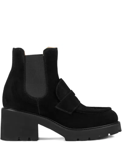 DOUCAL'S ELASTIC-PANEL ANKLE BOOTS