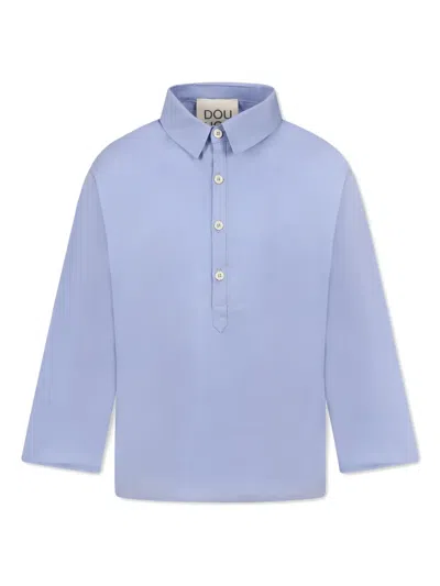 DOUUOD HALF-BUTTON DOWN SHIRT