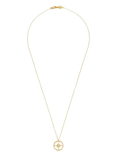 DOWER & HALL 14KT YELLOW GOLD TRUE NORTH NECKLACE