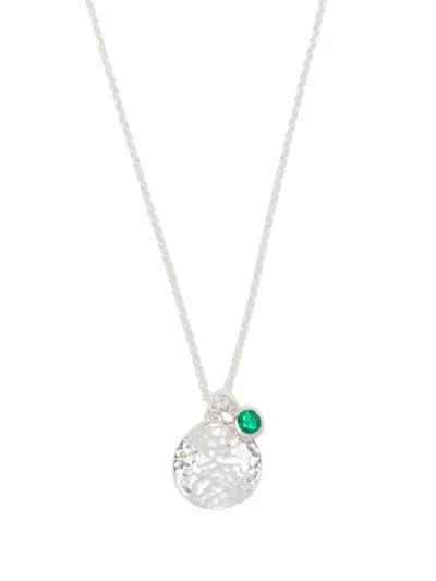 DOWER & HALL GREEN GARNET PENDANT NECKLACE