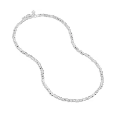 DOWER & HALL MEN'S KUBES NOMAD NECKLACE IN STERLING SILVER