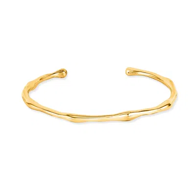 DOWER & HALL MEN'S WATERFALL BANGLE IN GOLD VERMEIL