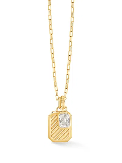 DOWER & HALL OCTAGON HUMBUG PAPERCLIP NECKLACE