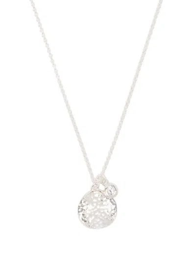 DOWER & HALL WHITE TOPAZ PENDANT NECKLACE
