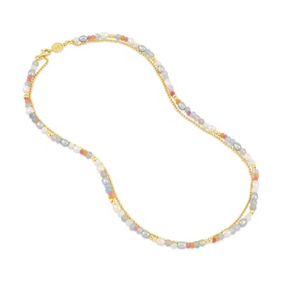 DOWER & HALL WOMEN'S DUSK ORISSA NECKLACE IN GOLD VERMEIL