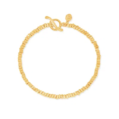 DOWER & HALL WOMEN'S GOLD KUBES NOMAD BRACELET IN VERMEIL