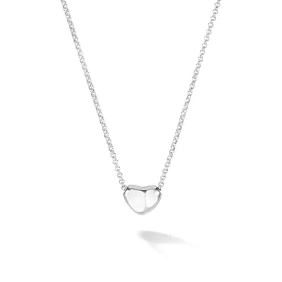 DOWER & HALL WOMEN'S HEART NUGGET PENDANT IN STERLING SILVER