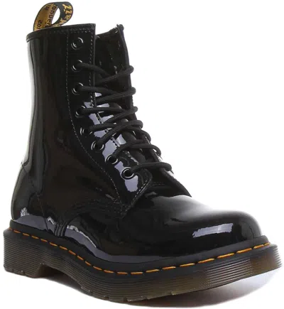 DR. MARTENS DR MARTENS 1460 LACK DAMEN LEDER STIEFELETTEN SCHWARZ LACK GRÖSSE UK 3 - 8