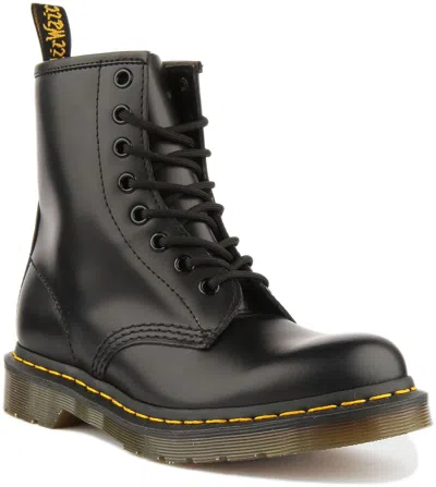 DR. MARTENS DR MARTENS 1460 SMOTH LACE UP 8 EYELET BOOT IN BLACK SIZE US 4 - 13
