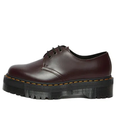 DR. MARTENS Dr. Martens 1461 Smooth Leather Platform Shoes 'Wine Red'