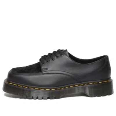 DR. MARTENS Dr. Martens 5-Eye Bex Square Toe Hair-On & Leather Shoes 'Black'