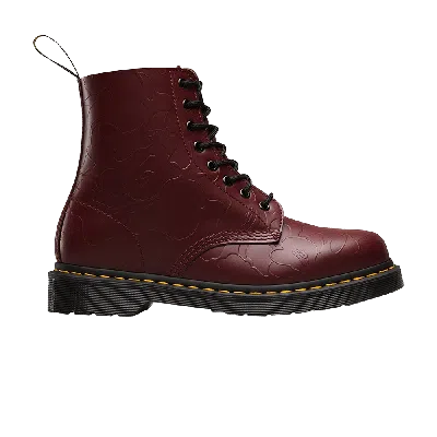DR. MARTENS DR. MARTENS A BATHING APE X EMBOSS CAMO 1460 'CHERRY SMOOTH'