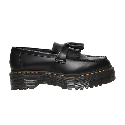 DR. MARTENS ADRIAN LEATHER PLATFORM TASSEL LOAFER 'BLACK'