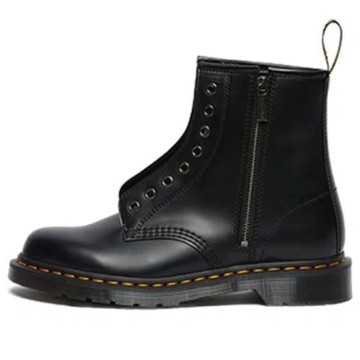 DR. MARTENS Dr.Martens 1460 Elastic Smooth Leather Lace Up Boots 'Black'