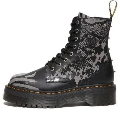 DR. MARTENS Dr.Martens Jadon Boot Animal Clash Leather Platforms 'Black'