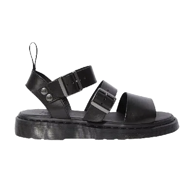 DR. MARTENS GRYPHON BRANDO LEATHER GLADIATOR SANDALS 'BLACK'