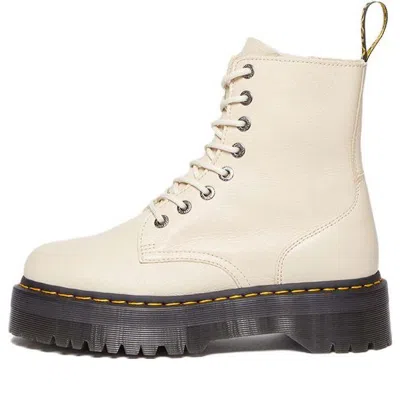 DR. MARTENS Dr. Martens Jadon III Pisa Leather Platform Boots 'Parchment Beige'