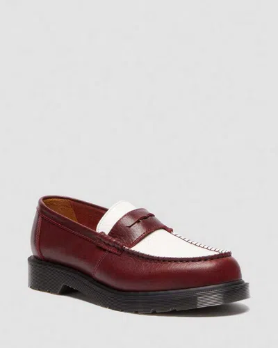 DR. MARTENS PENTON TWO-TONE LEATHER LOAFERS