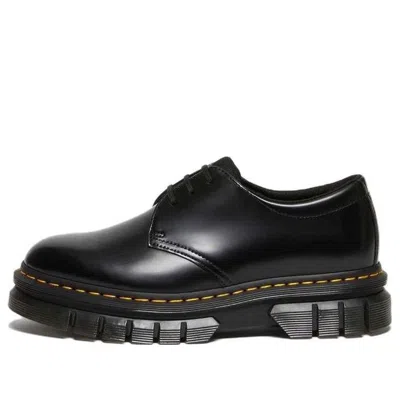 DR. MARTENS Dr. Martens Rikard Polished Smooth Leather Shoes 'Black Polished Smooth'