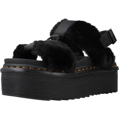 DR. MARTENS SANDALEN/SANDALETTEN DR. MARTENS FLUFFY HY 106270 SCHWARZ