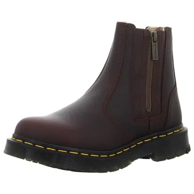 DR. MARTENS DR. MARTENS STIEFELETTE 2976 ALYSON W/ZIPS 24017201 DARK BROWN (BRAUN) NEU