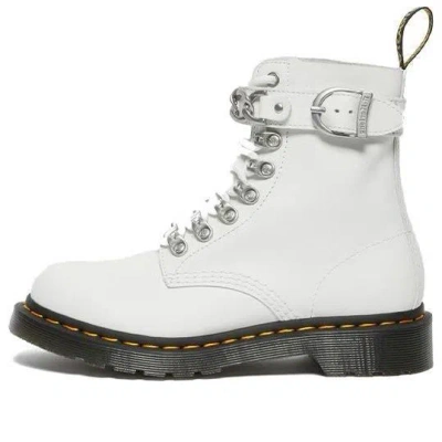 DR. MARTENS (WMNS) Dr. Martens 1460 Pascal Chain Leather Lace Up Boot 'White'