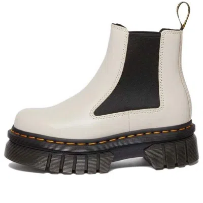 DR. MARTENS (WMNS) Dr. Martens Audrick Nappa Leather Platform Chelsea Boots 'Cobblestone Grey'