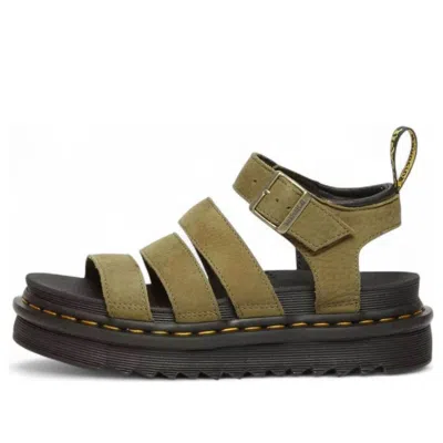 DR. MARTENS (WMNS) Dr. Martens Blaire Tumbled Nubuck Sandals 'Muted Olive'