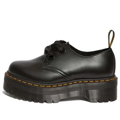DR. MARTENS (WMNS) Dr. Martens Holly Leather Platform Shoes 'Black Buttero'