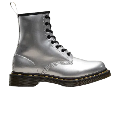 DR. MARTENS WMNS VEGAN 1460 'CHROME PAINT METALLIC'