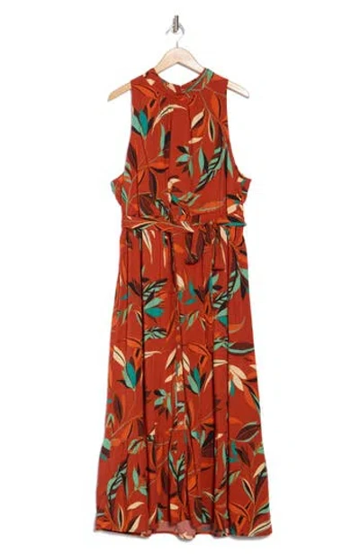 DR2 BY DANIEL RAINN DR2 BY DANIEL RAINN FLORAL SLEEVELESS TIERED MAXI DRESS