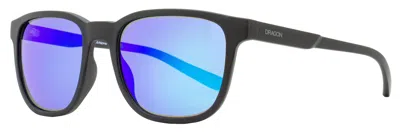 DRAGON MEN'S LUMALENS SUNGLASSES CLOVER LL ION 003 MATTE BLACK 53MM