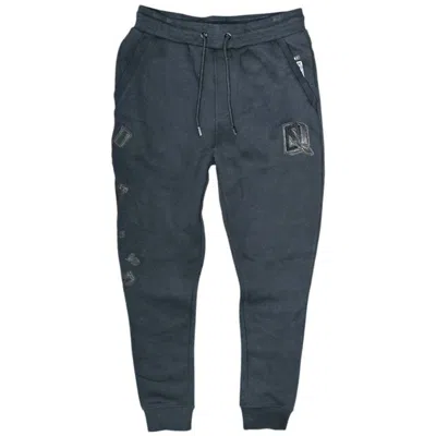 DREAMLAND MEN'S PATCH SWEATPANTS IN BLACK HUE